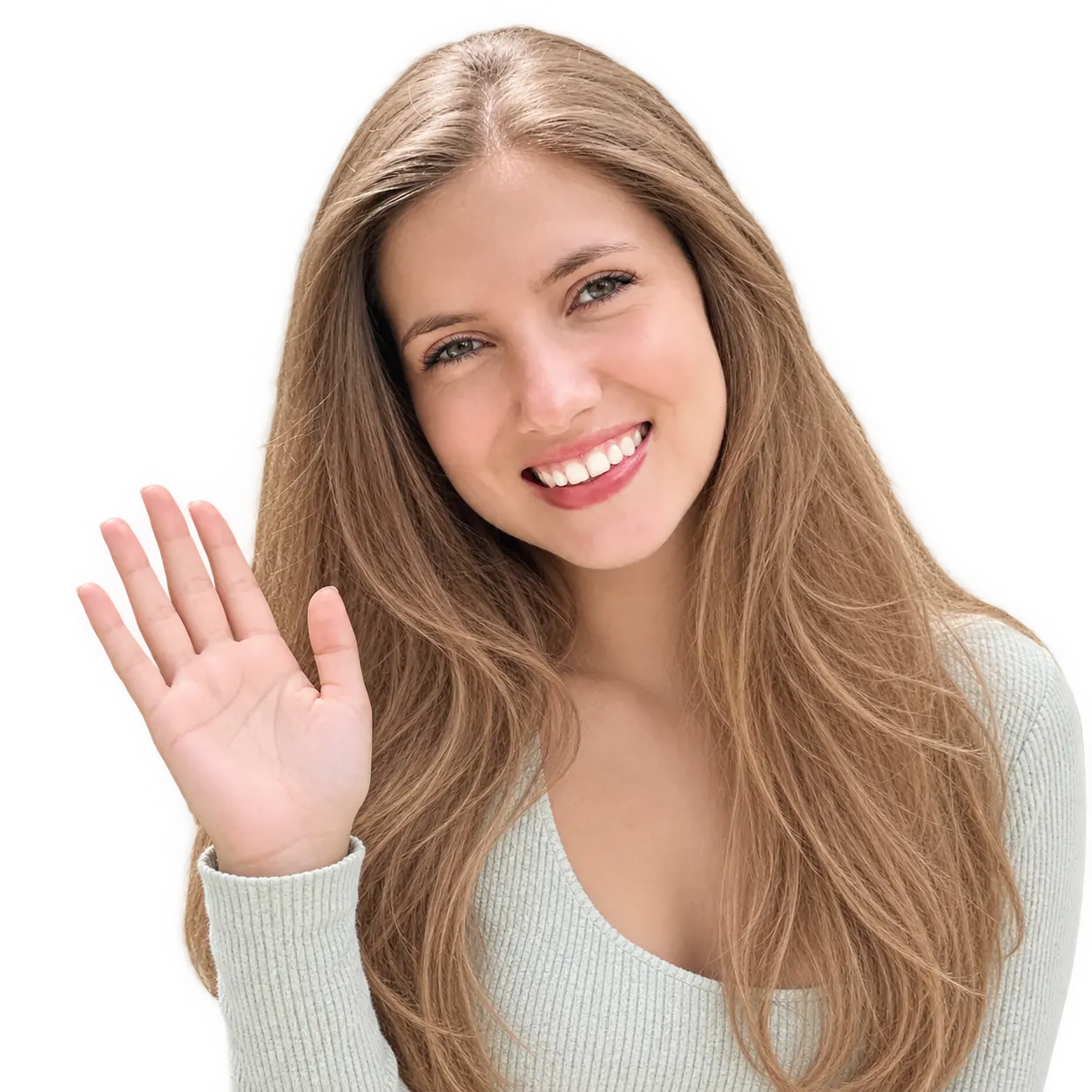 Marianabel saludando