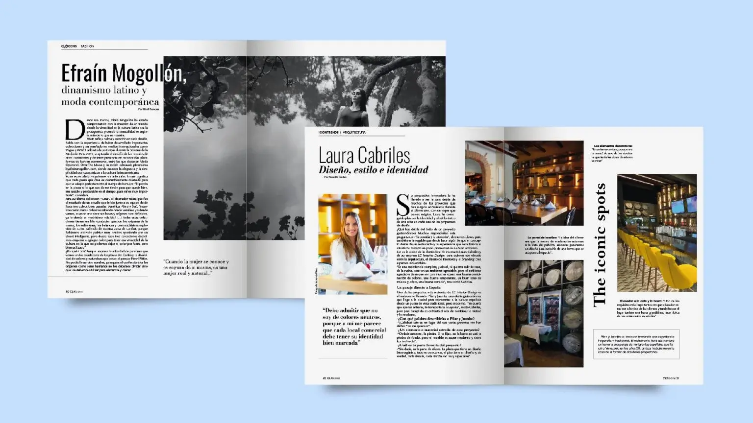 Revista CLX Icons - Maquetación de Interiores 1